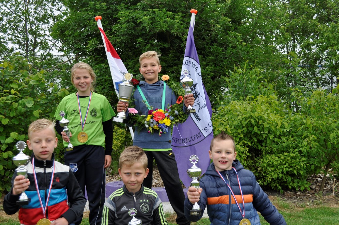 de winnaars bij de Jongste Jeugd de winnaars bij de Jongste Jeugd